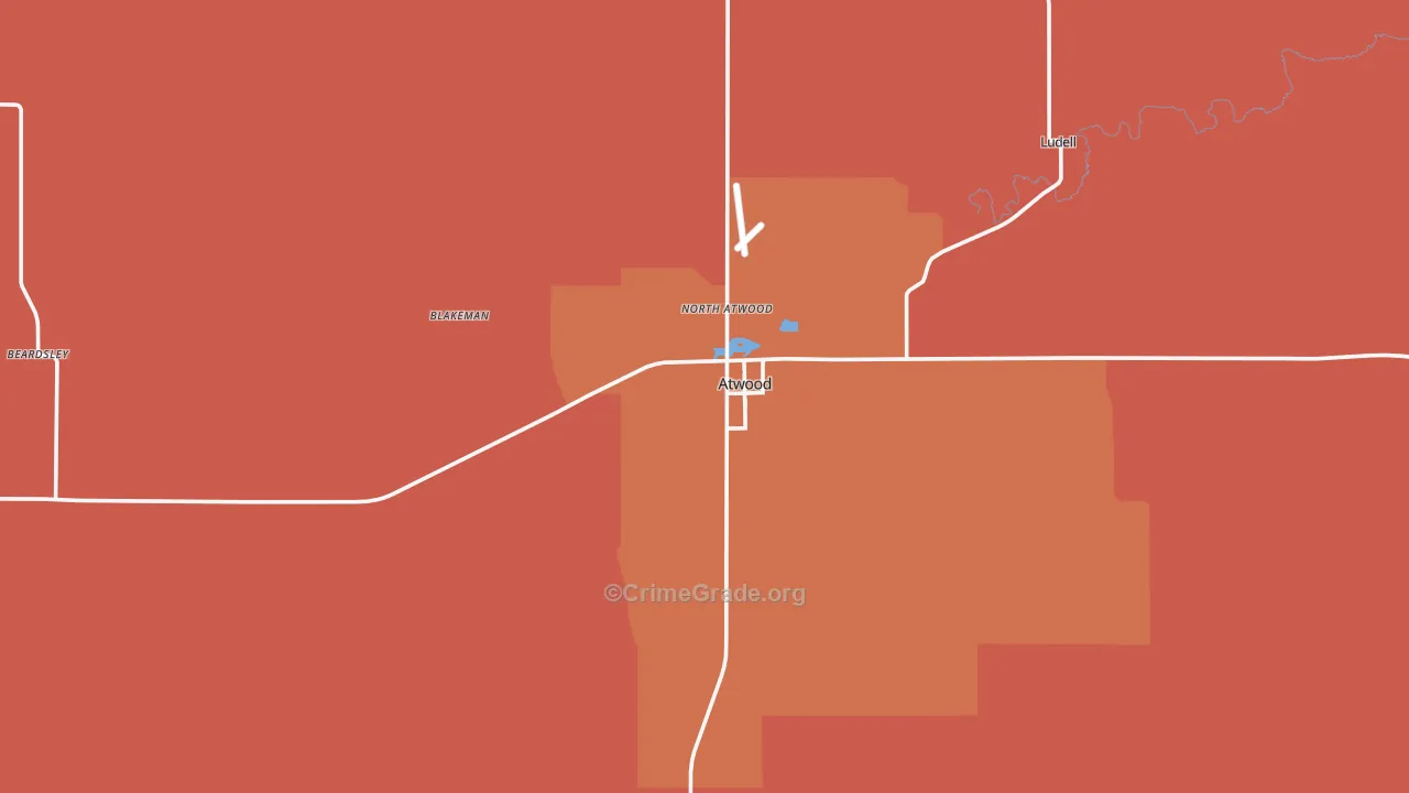 67730, KS Map of Drug-Related Crime Rates