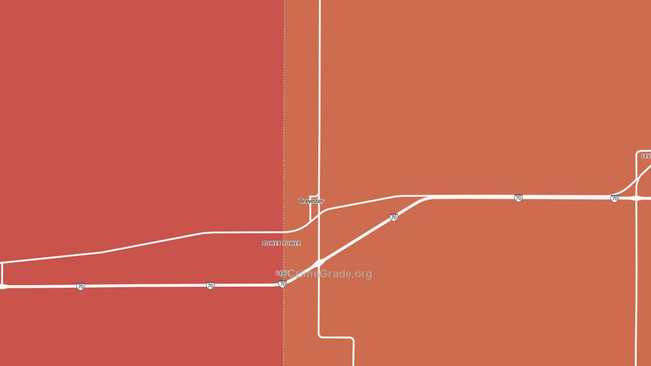67732, KS Map of Drug-Related Crime Rates