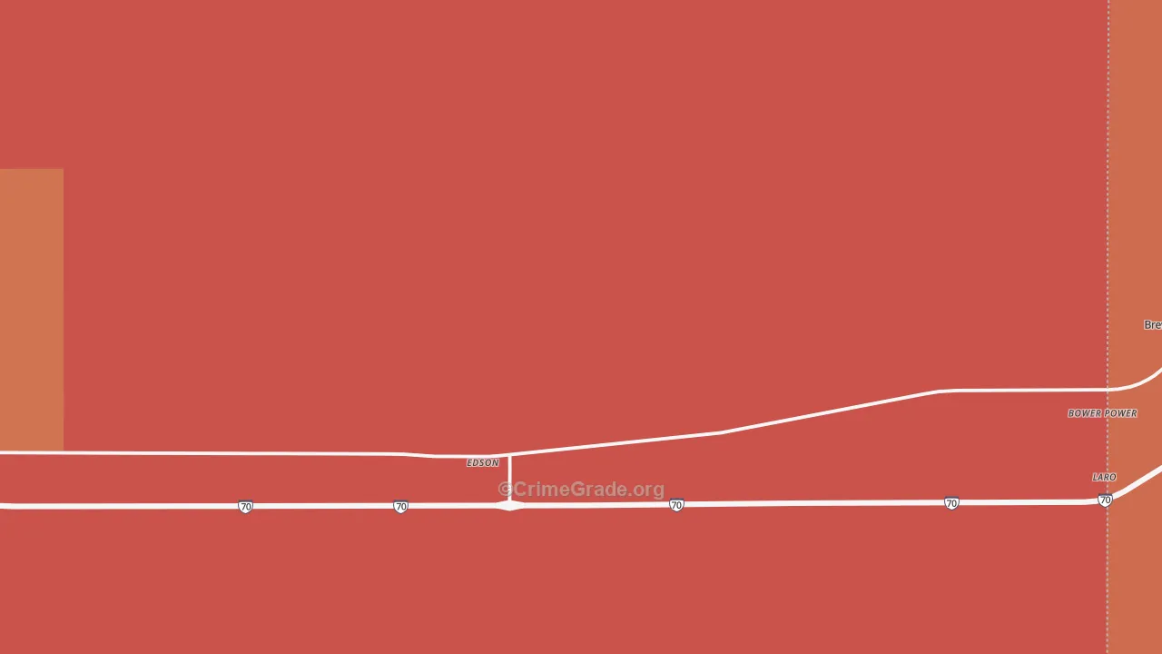 67733, KS Map of Drug-Related Crime Rates