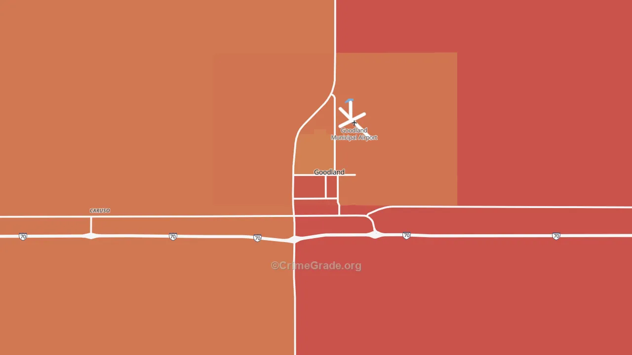 67735, KS Map of Drug-Related Crime Rates