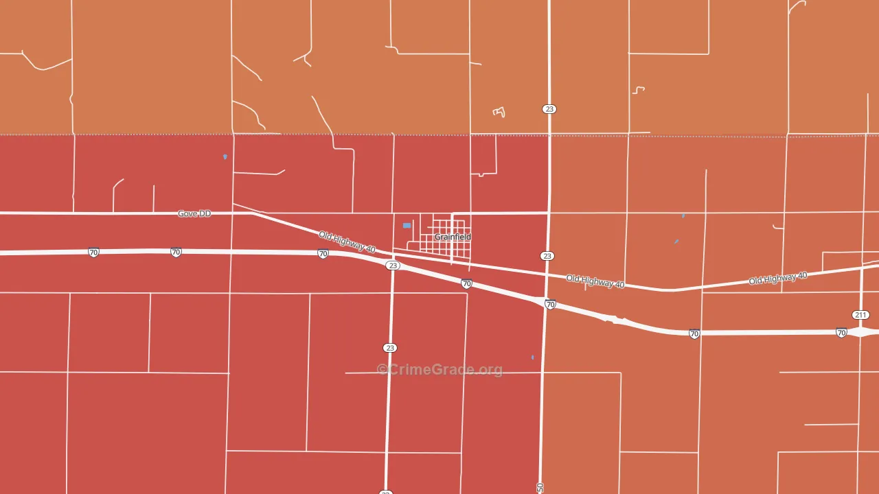 67737, KS Map of Drug-Related Crime Rates