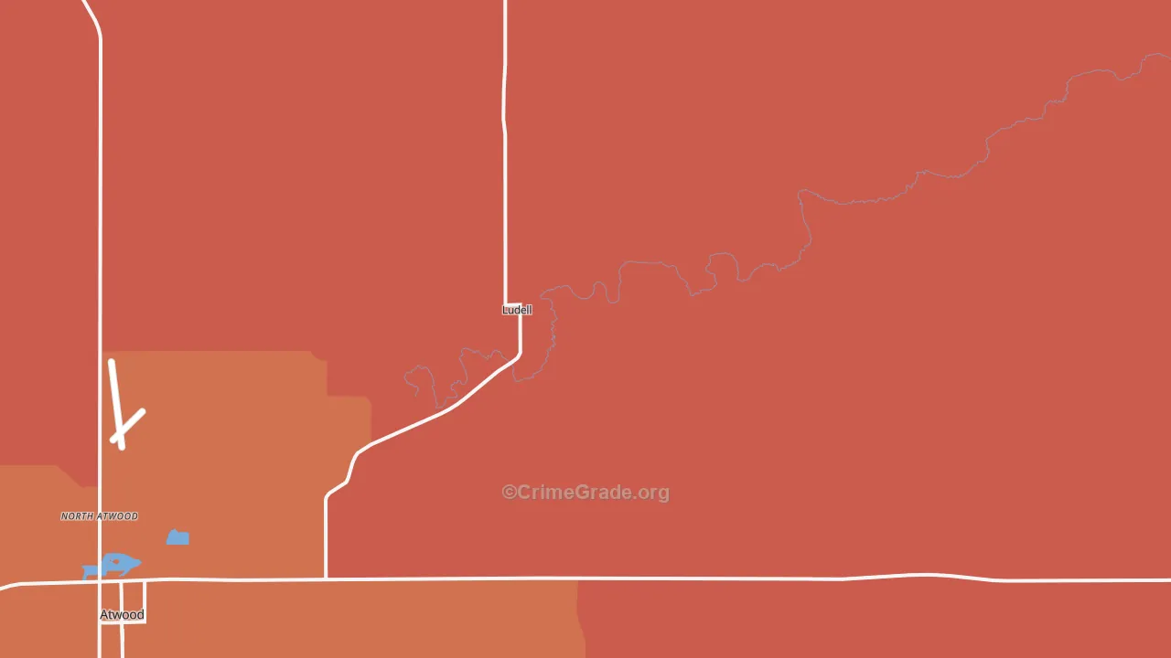 67744, KS Map of Drug-Related Crime Rates