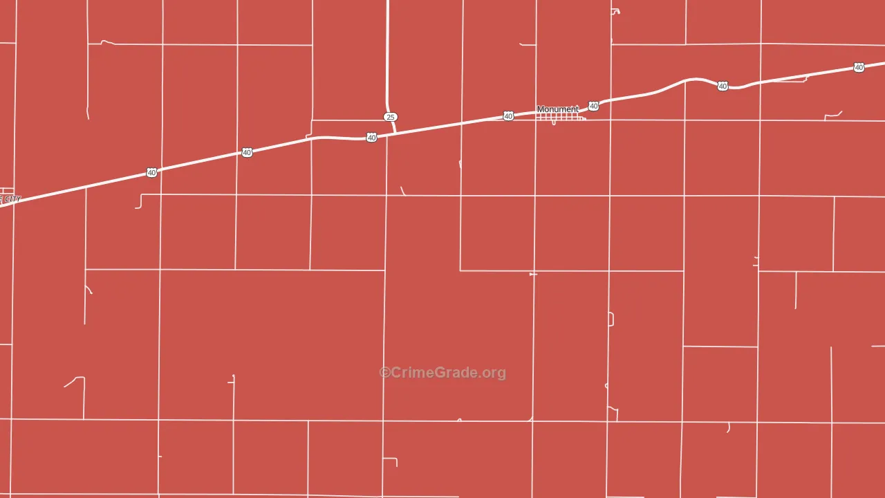 67747, KS Map of Drug-Related Crime Rates