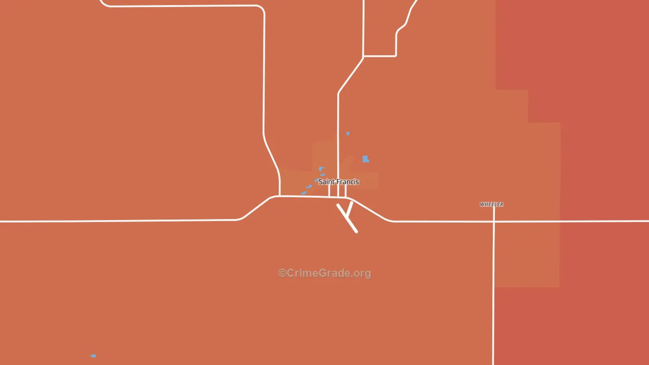 67756, KS Map of Drug-Related Crime Rates