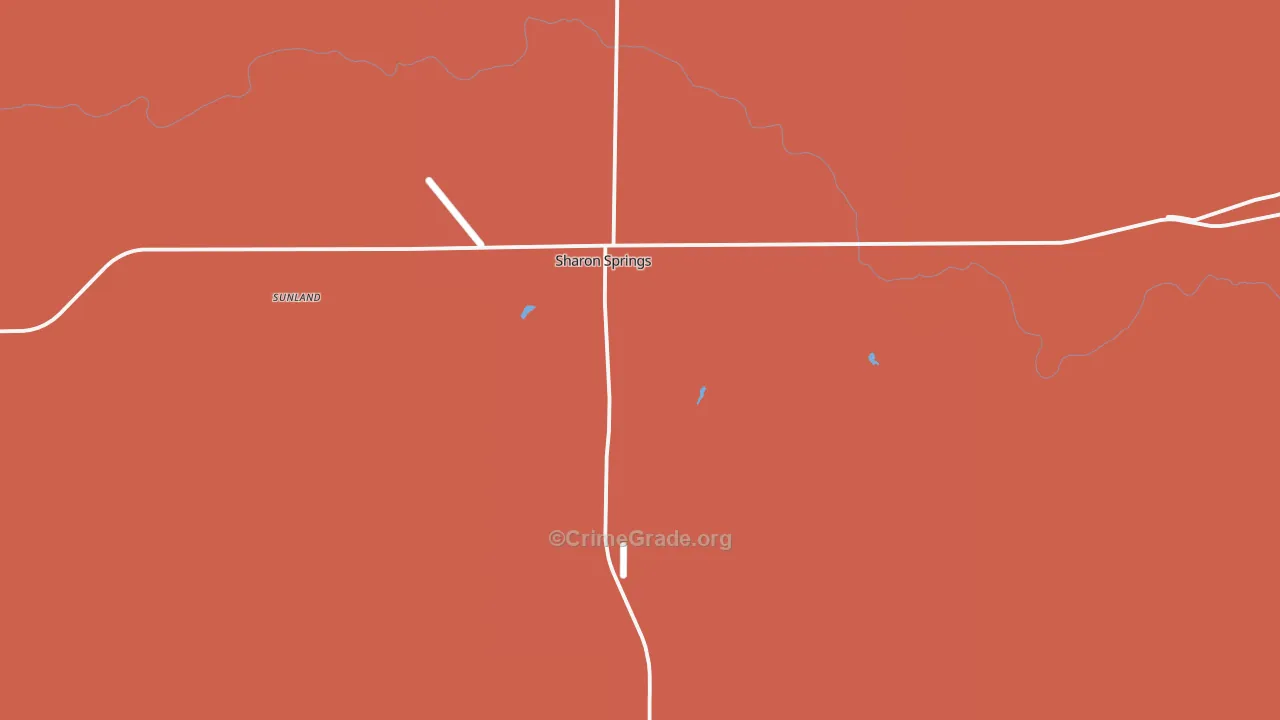67758, KS Map of Drug-Related Crime Rates