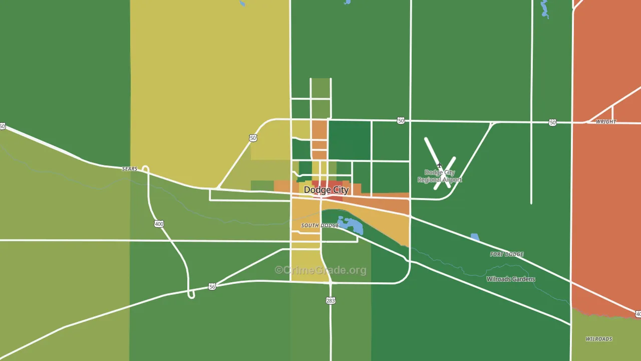 67801, KS Map of Drug-Related Crime Rates