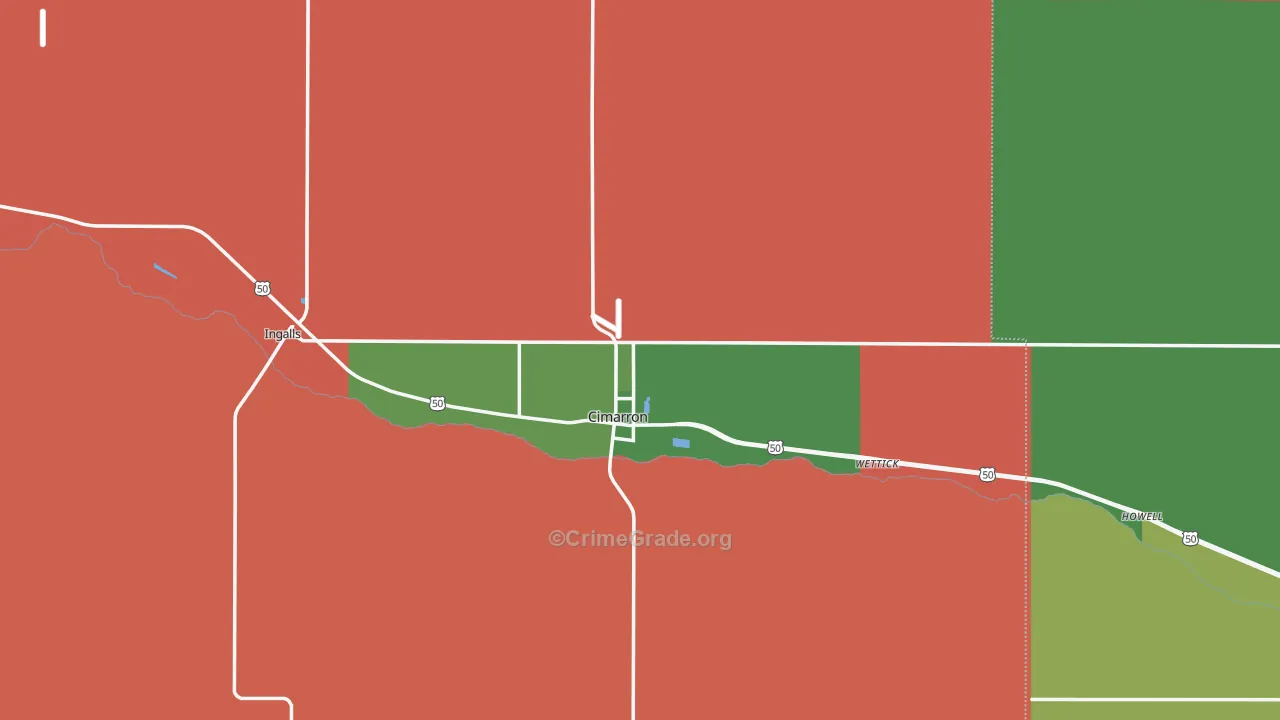 67835, KS Map of Drug-Related Crime Rates