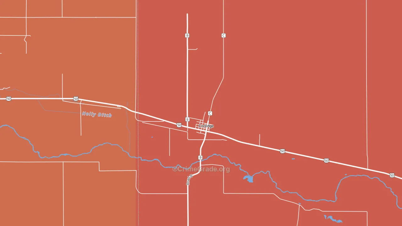 67836, KS Map of Drug-Related Crime Rates