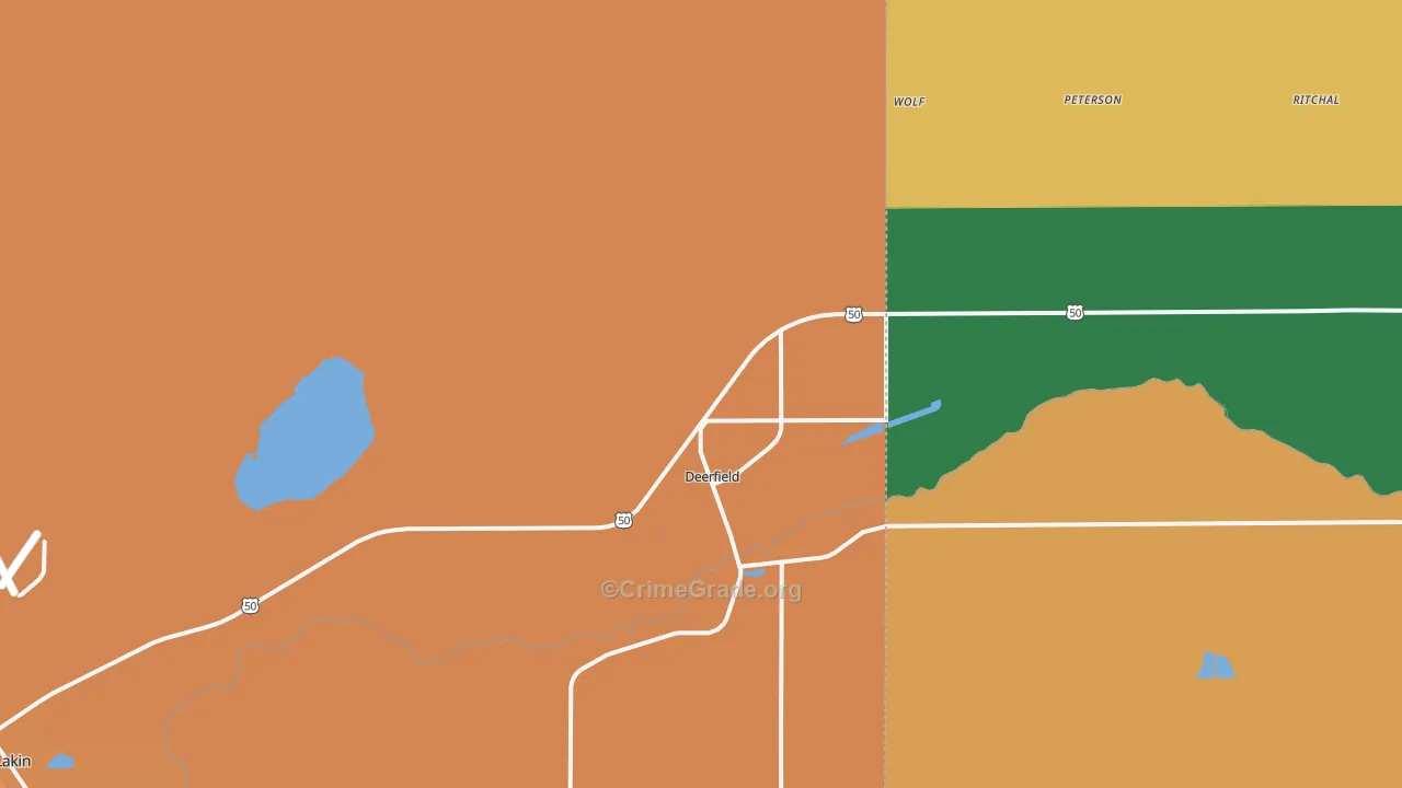 67838, KS Map of Drug-Related Crime Rates