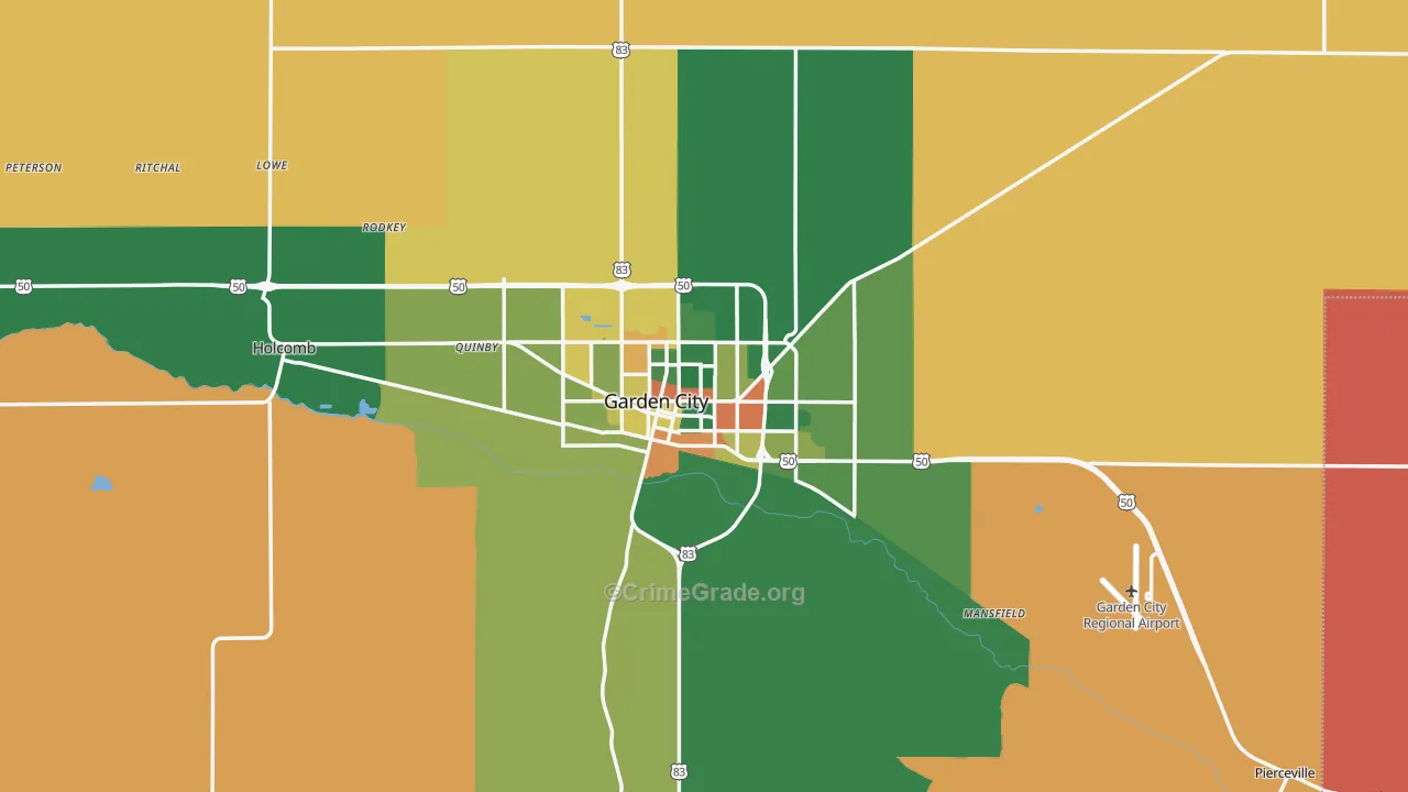 67846, KS Map of Drug-Related Crime Rates
