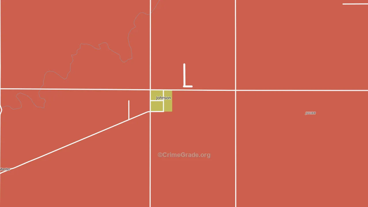 67855, KS Map of Drug-Related Crime Rates