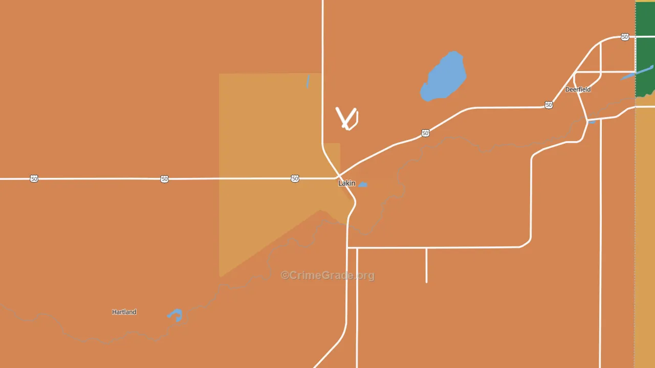 67860, KS Map of Drug-Related Crime Rates