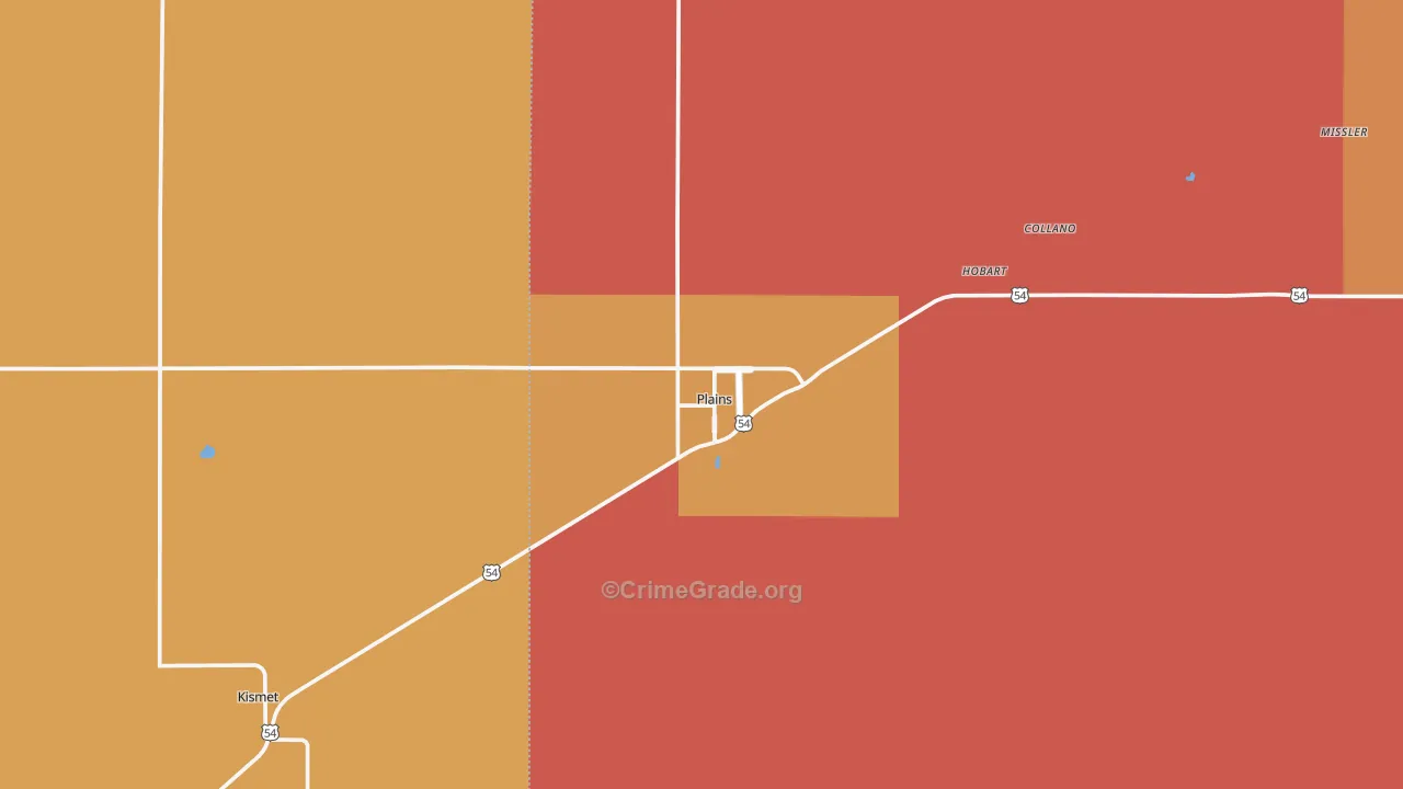 67869, KS Map of Drug-Related Crime Rates