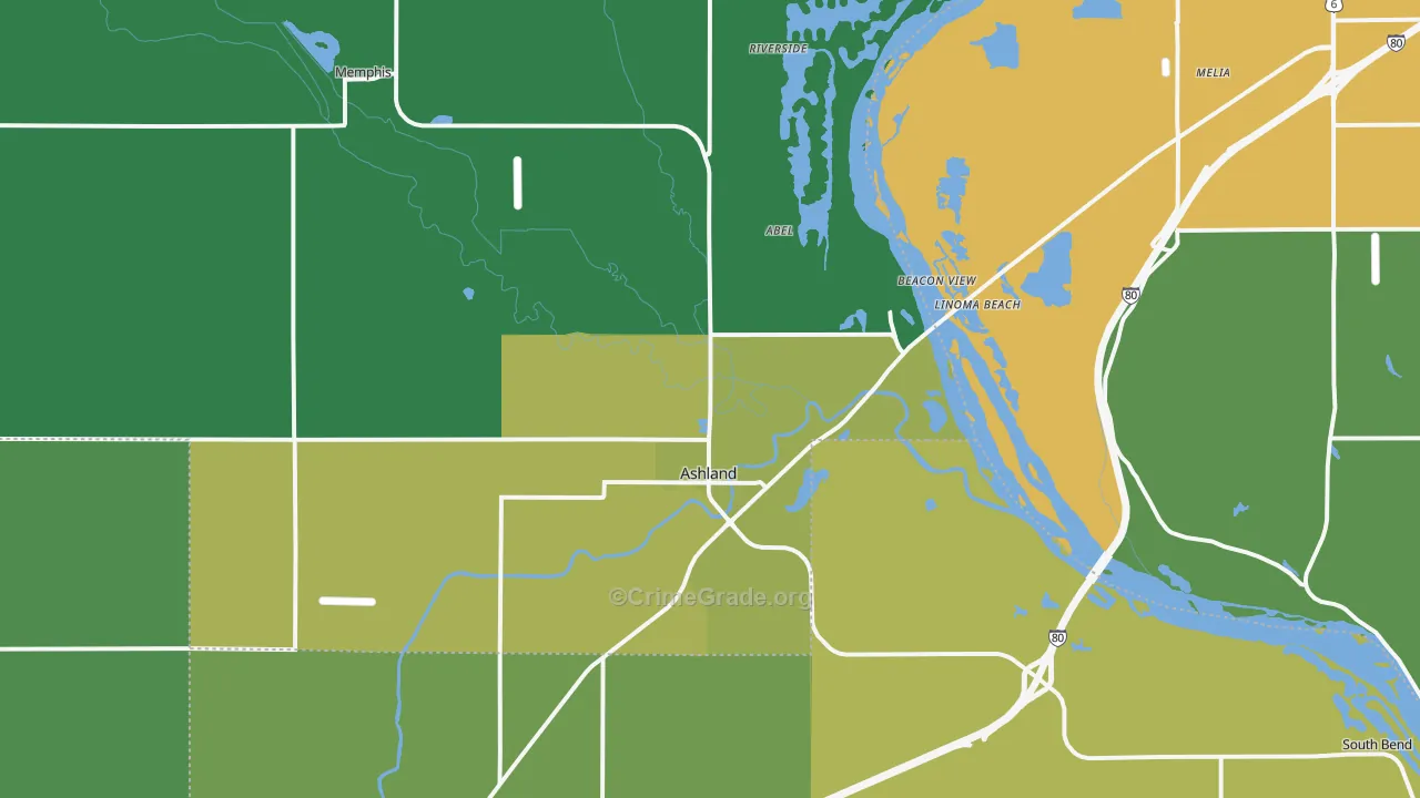 68003, NE Map of Drug-Related Crime Rates