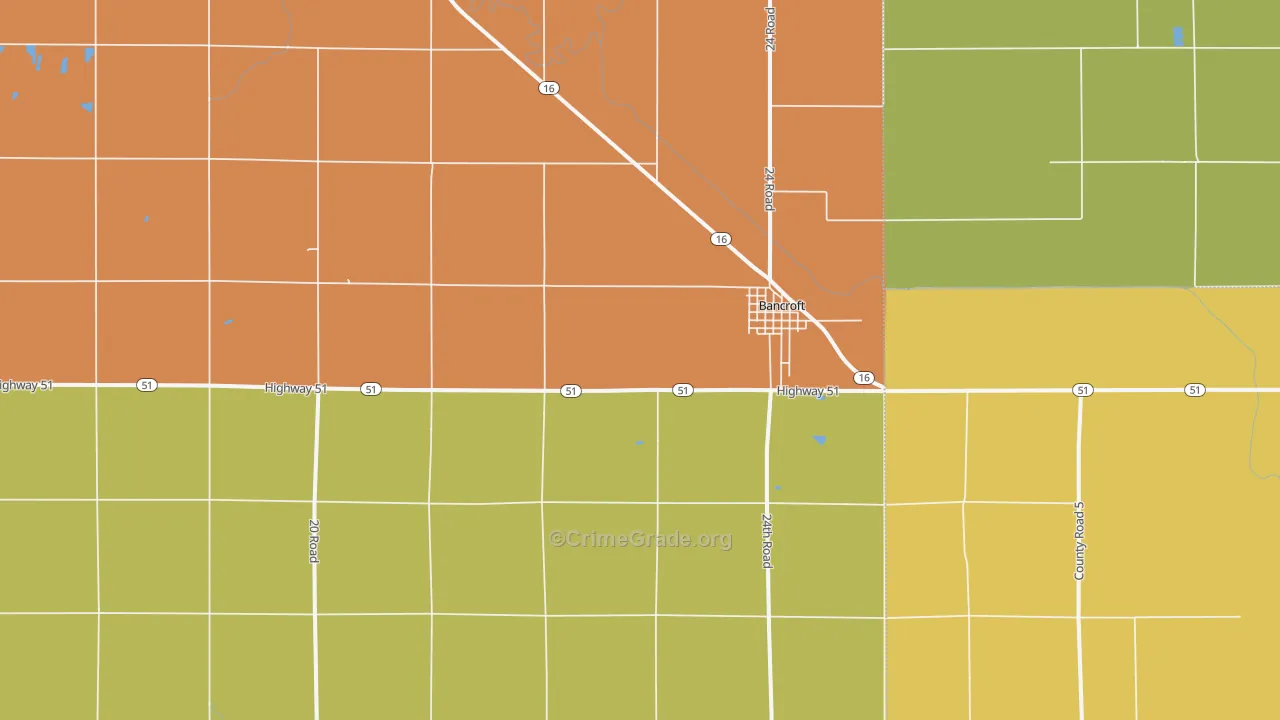 68004, NE Map of Drug-Related Crime Rates