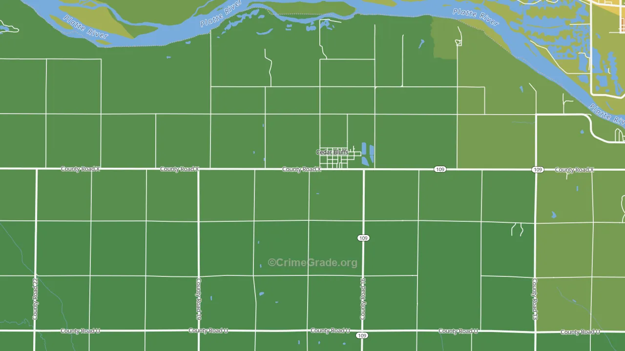 68015, NE Map of Drug-Related Crime Rates