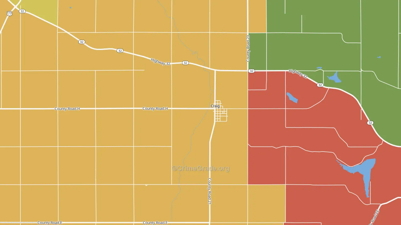 68019, NE Map of Drug-Related Crime Rates