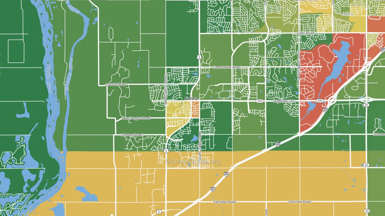 68028, NE Map of Drug-Related Crime Rates