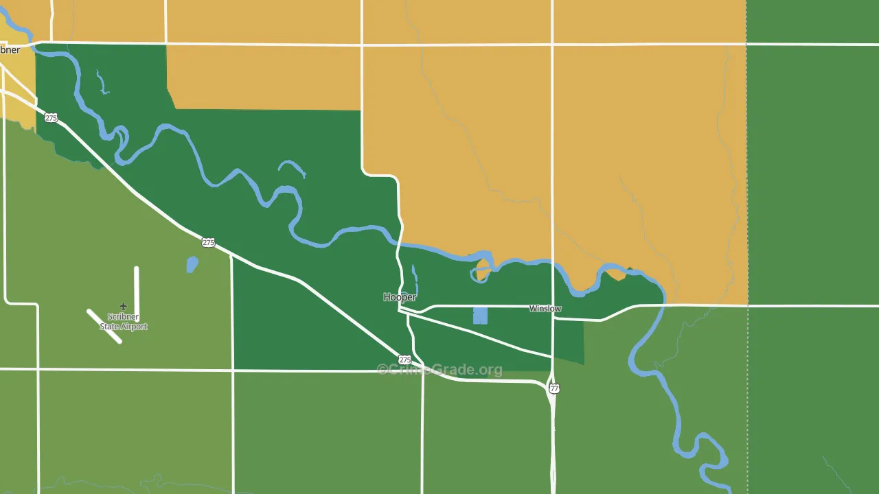 68031, NE Map of Drug-Related Crime Rates