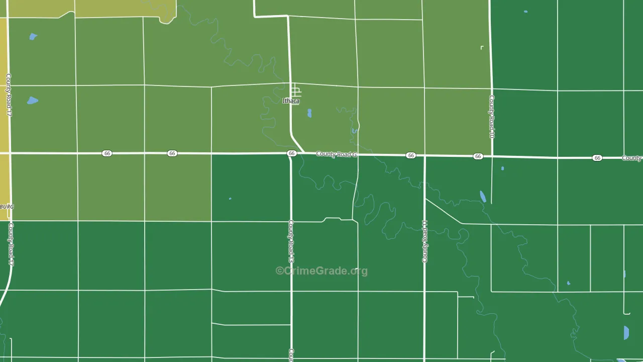 68033, NE Map of Drug-Related Crime Rates