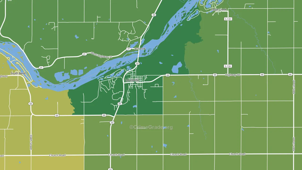 68037, NE Map of Drug-Related Crime Rates
