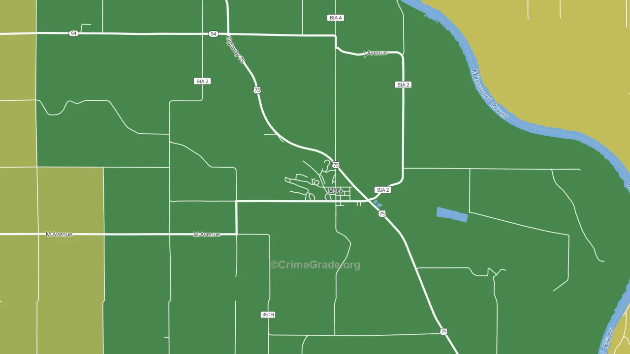 68039, NE Map of Drug-Related Crime Rates