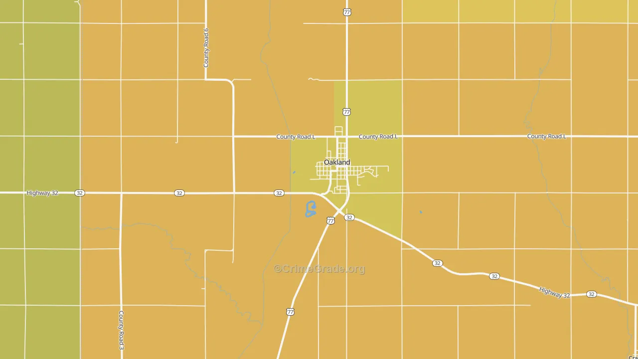68045, NE Map of Drug-Related Crime Rates