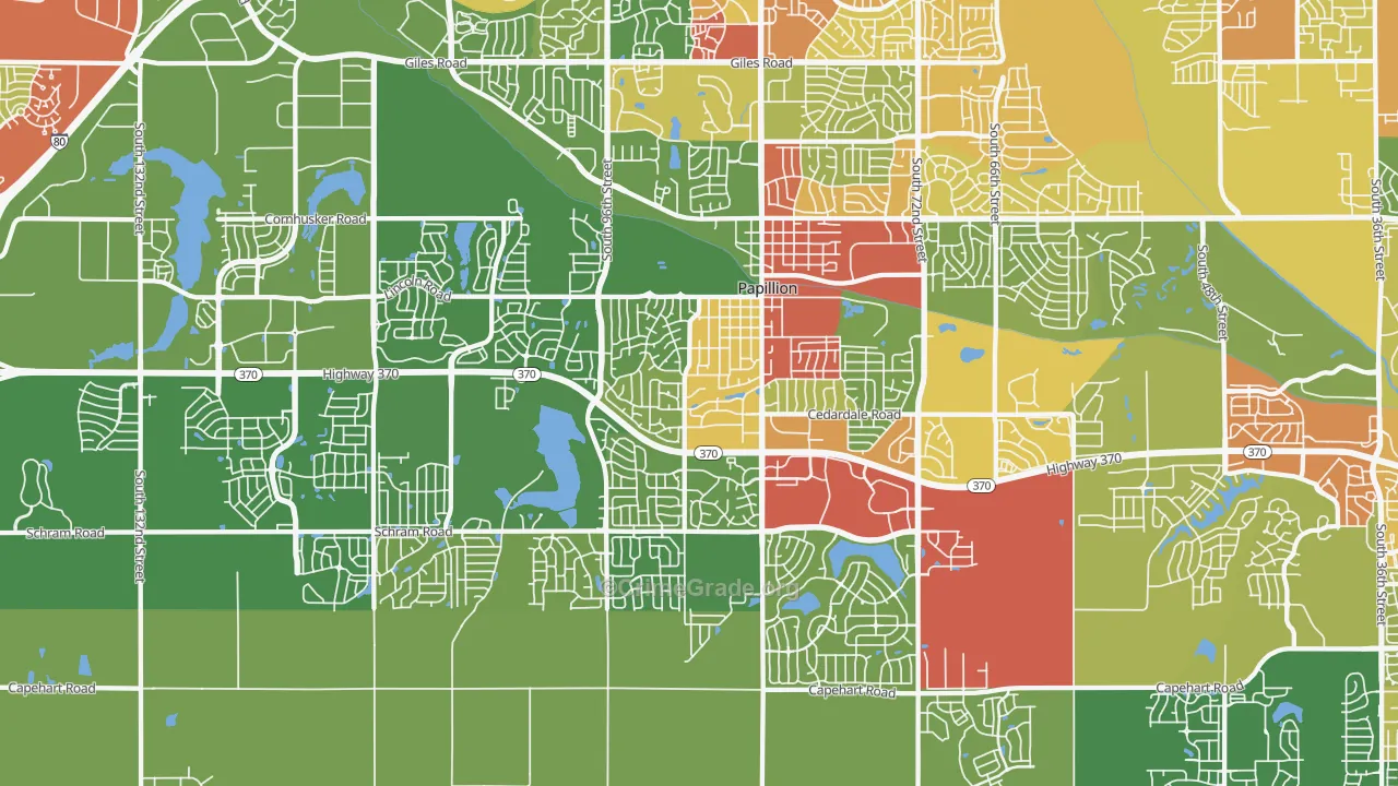 68046, NE Map of Drug-Related Crime Rates