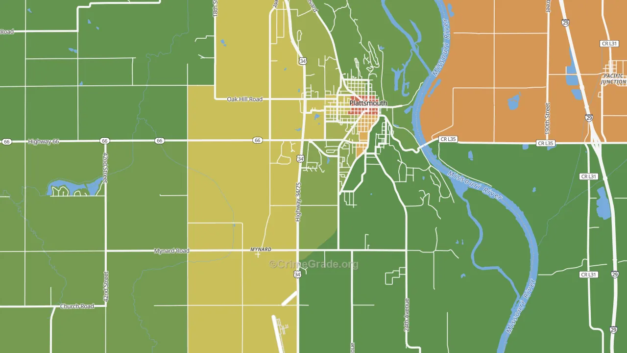 68048, NE Map of Drug-Related Crime Rates