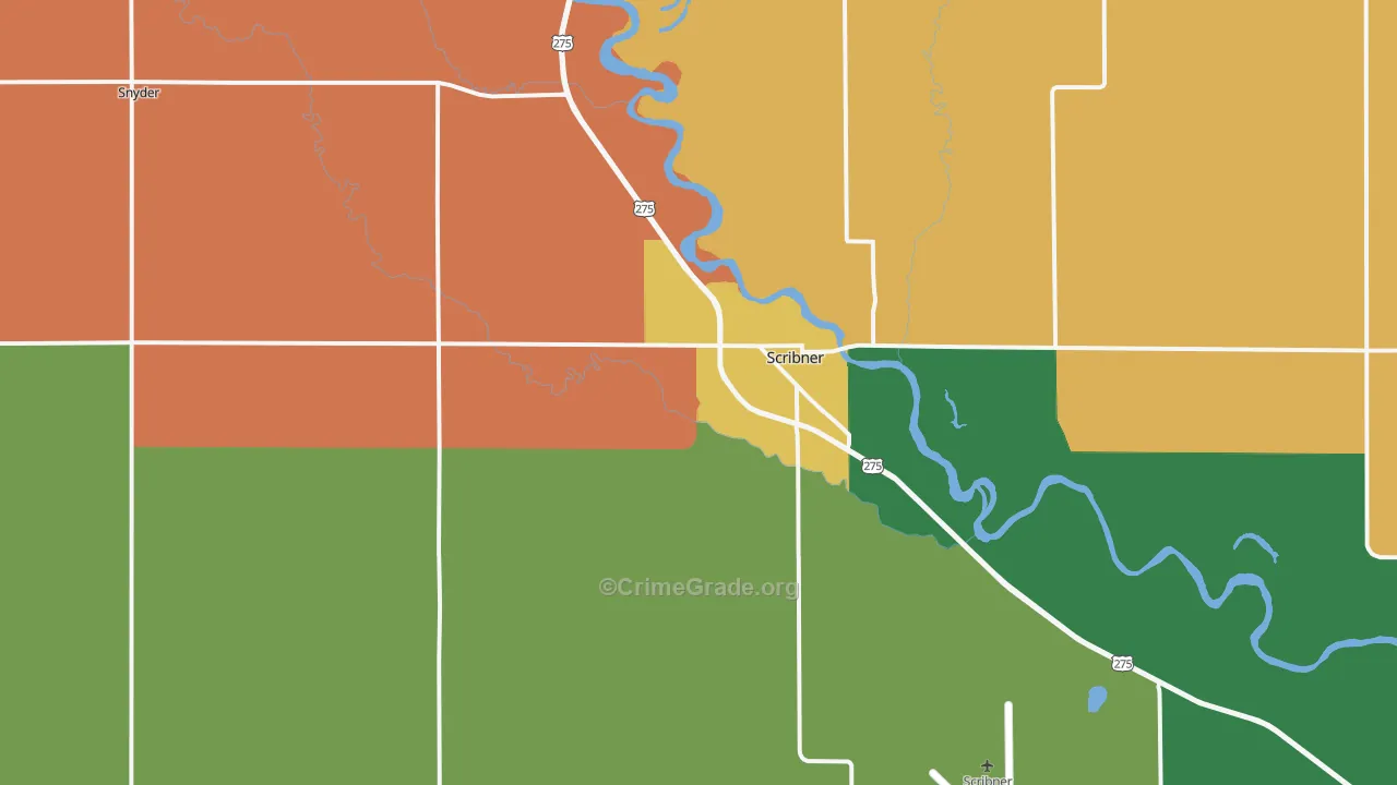 68057, NE Map of Drug-Related Crime Rates