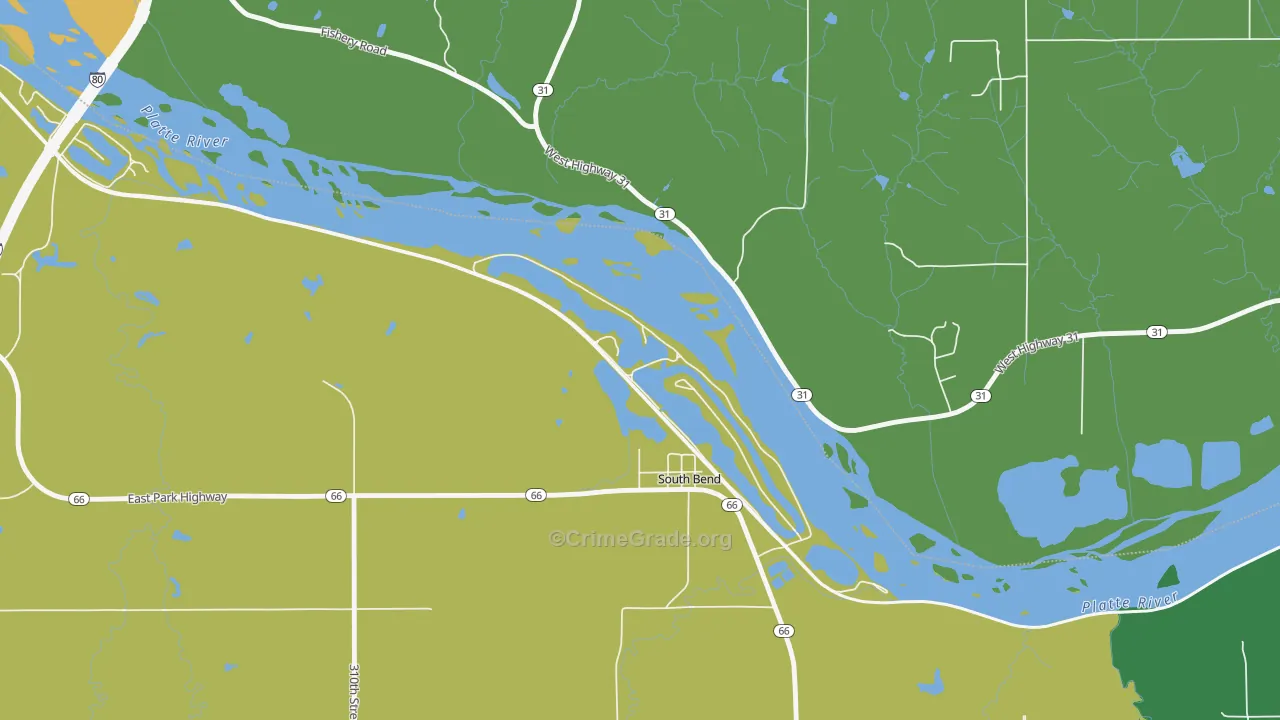 68058, NE Map of Drug-Related Crime Rates