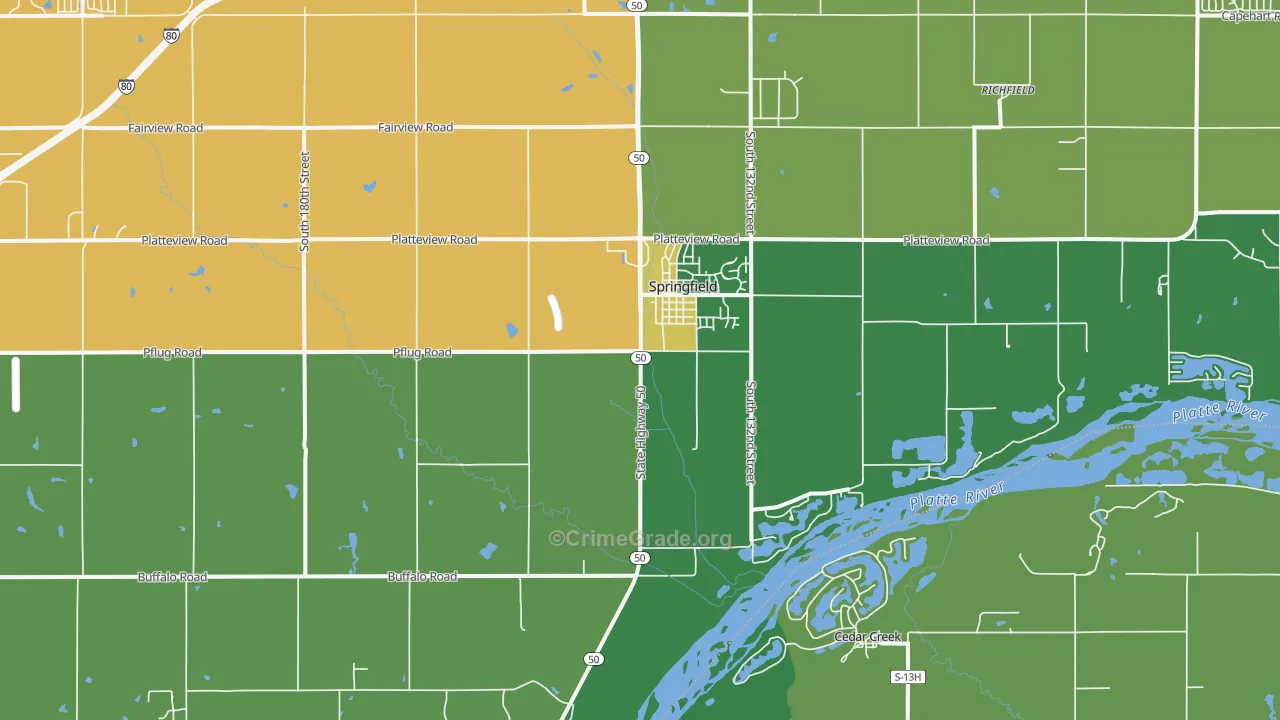 68059, NE Map of Drug-Related Crime Rates
