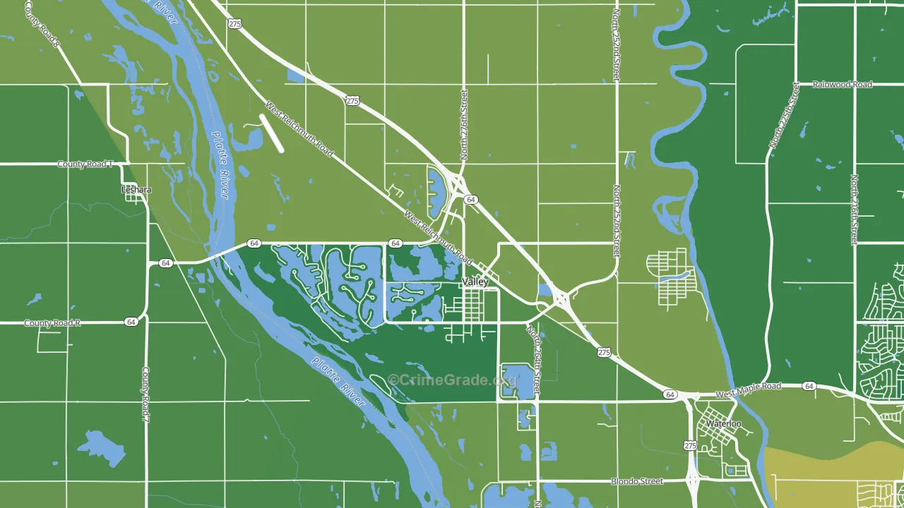 68064, NE Map of Drug-Related Crime Rates