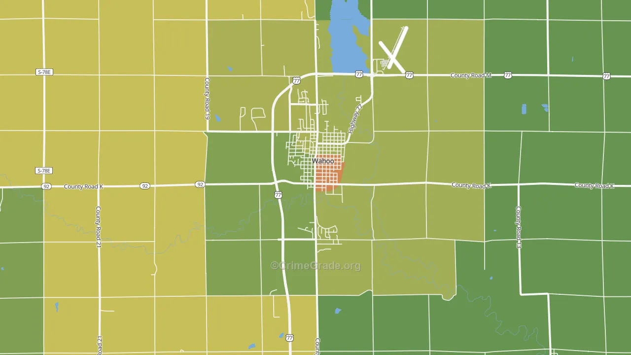 68066, NE Map of Drug-Related Crime Rates