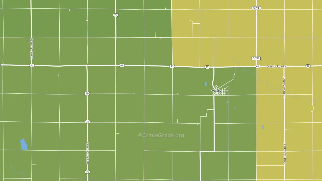 68070, NE Map of Drug-Related Crime Rates