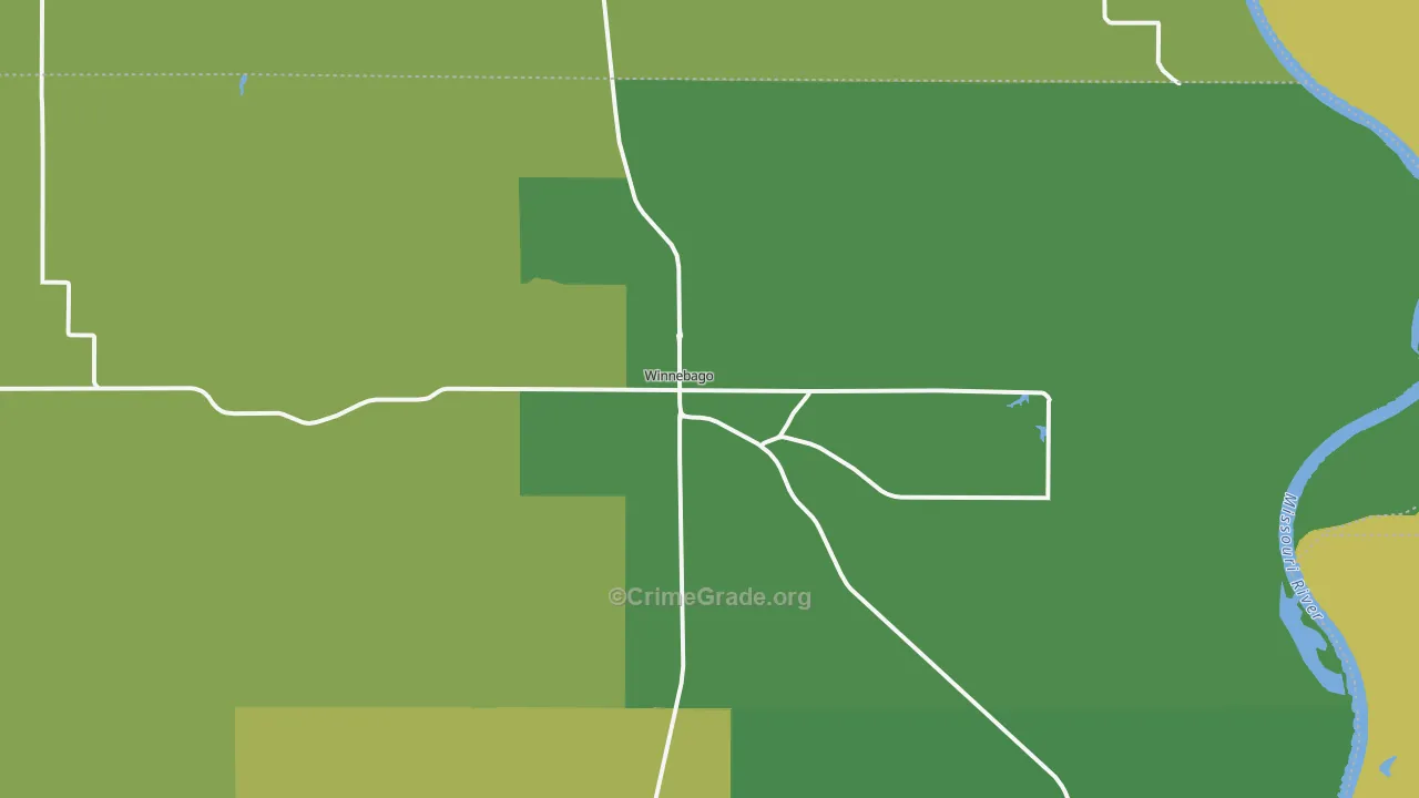 68071, NE Map of Drug-Related Crime Rates