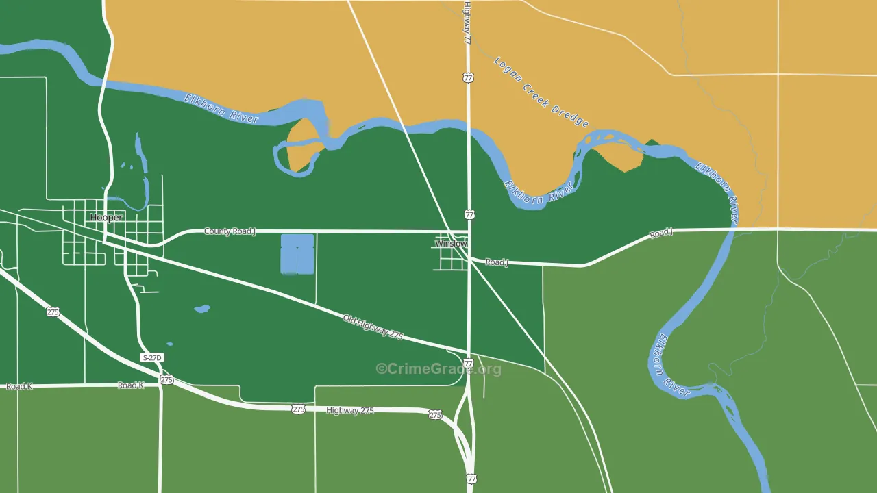68072, NE Map of Drug-Related Crime Rates