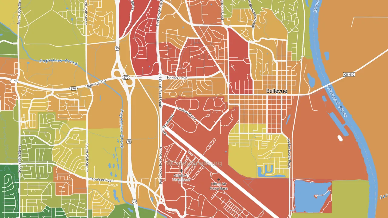 68113, NE Map of Drug-Related Crime Rates
