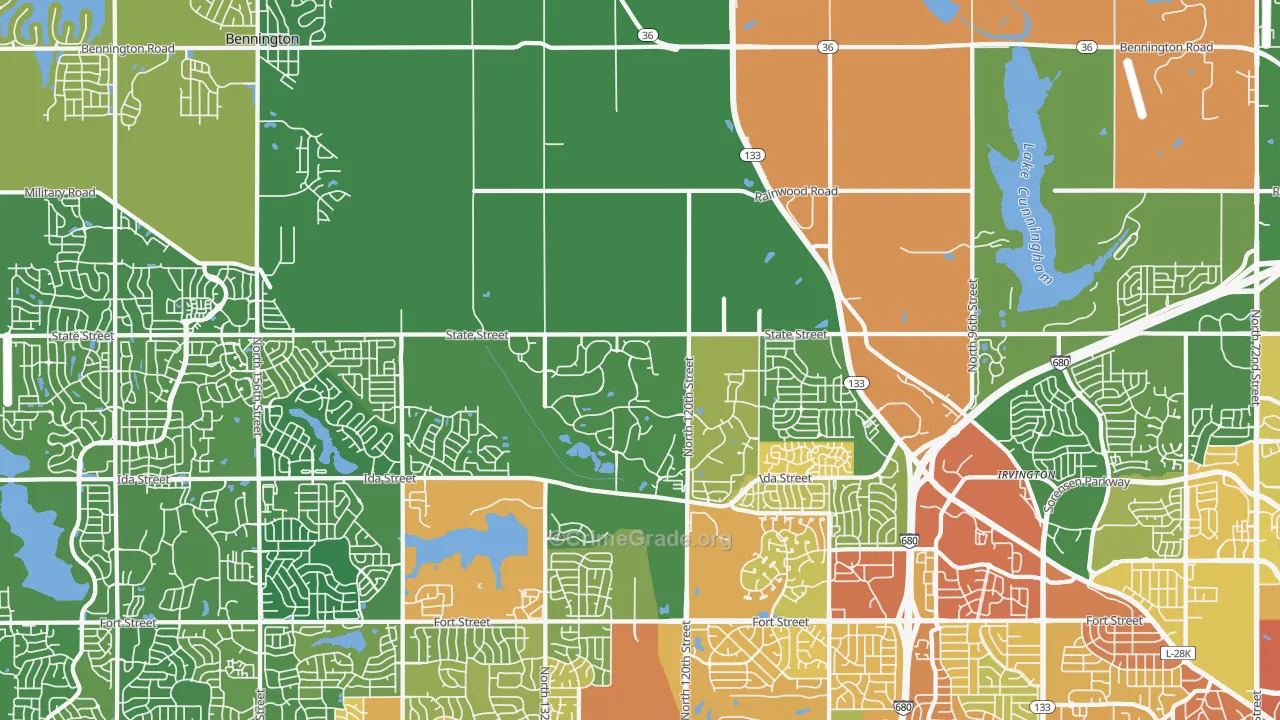 68142, NE Map of Drug-Related Crime Rates