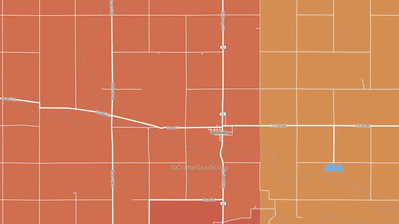 68303, NE Map of Drug-Related Crime Rates