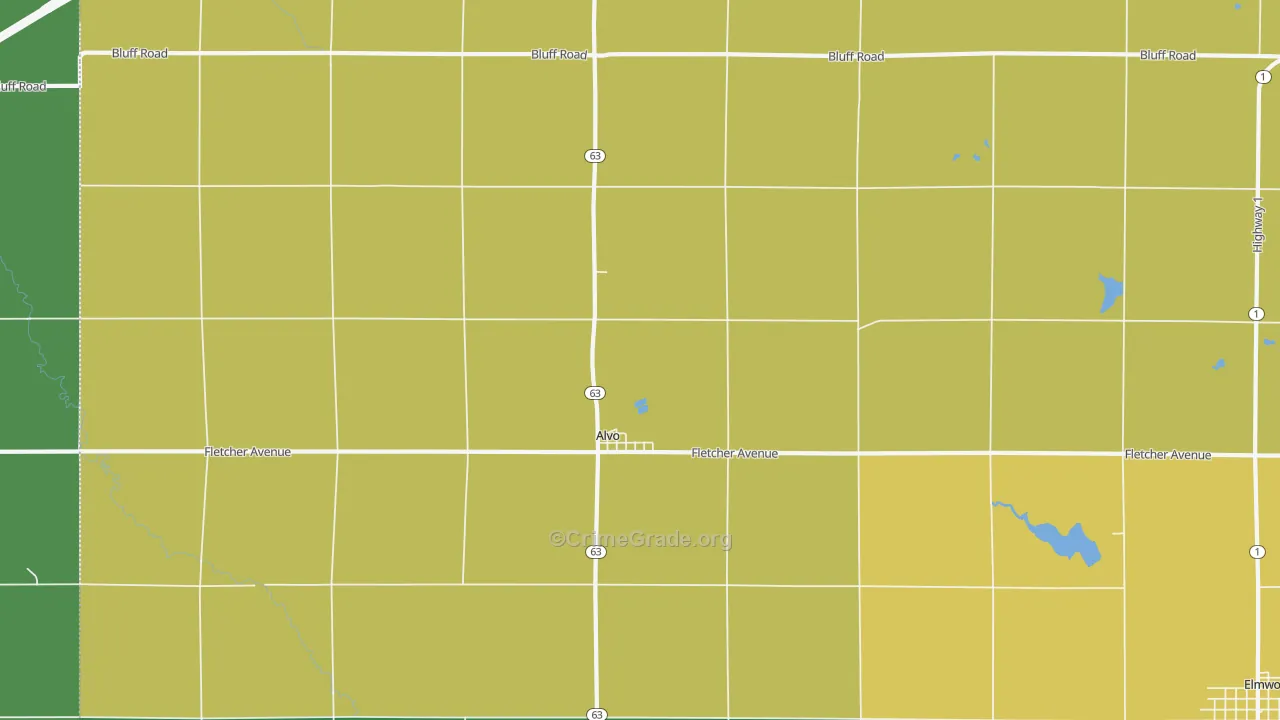 68304, NE Map of Drug-Related Crime Rates