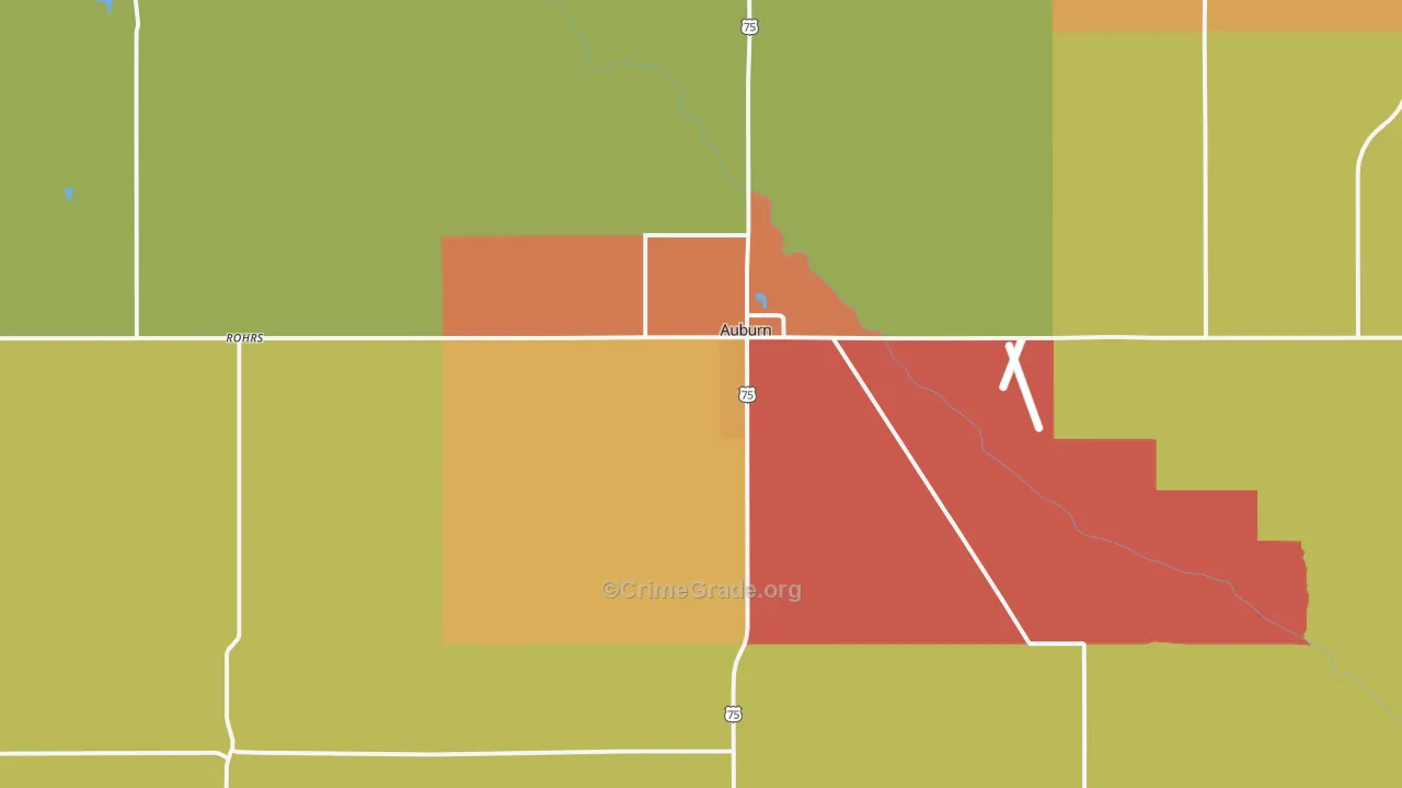 68305, NE Map of Drug-Related Crime Rates