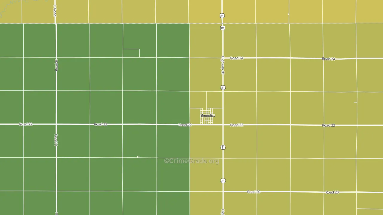 68316, NE Map of Drug-Related Crime Rates