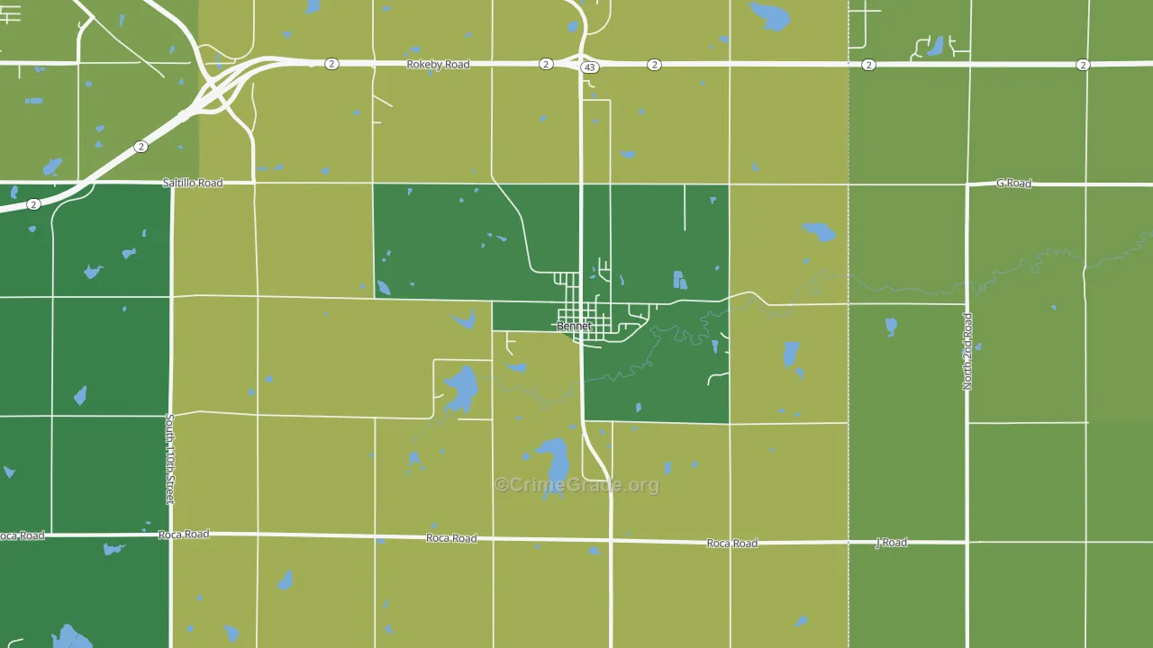 68317, NE Map of Drug-Related Crime Rates