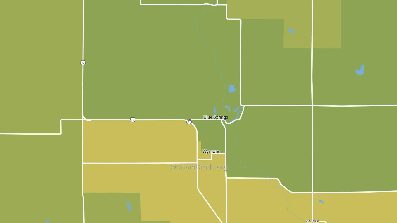 68318, NE Map of Drug-Related Crime Rates