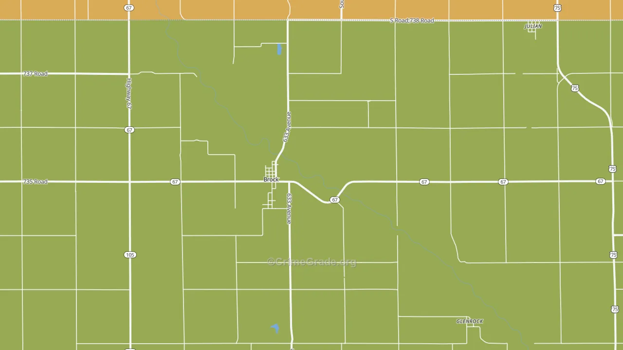 68320, NE Map of Drug-Related Crime Rates