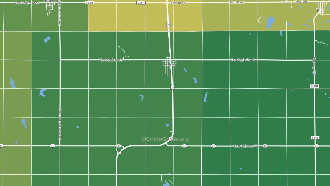 68331, NE Map of Drug-Related Crime Rates