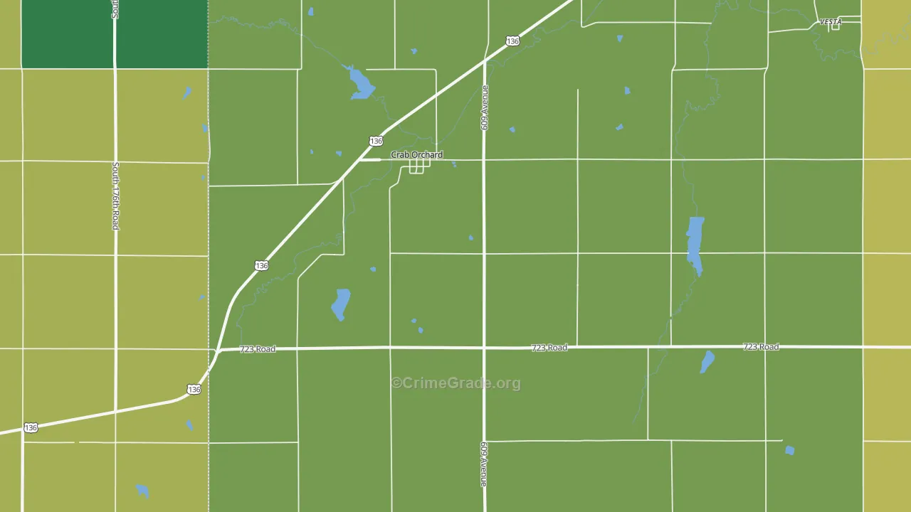 68332, NE Map of Drug-Related Crime Rates