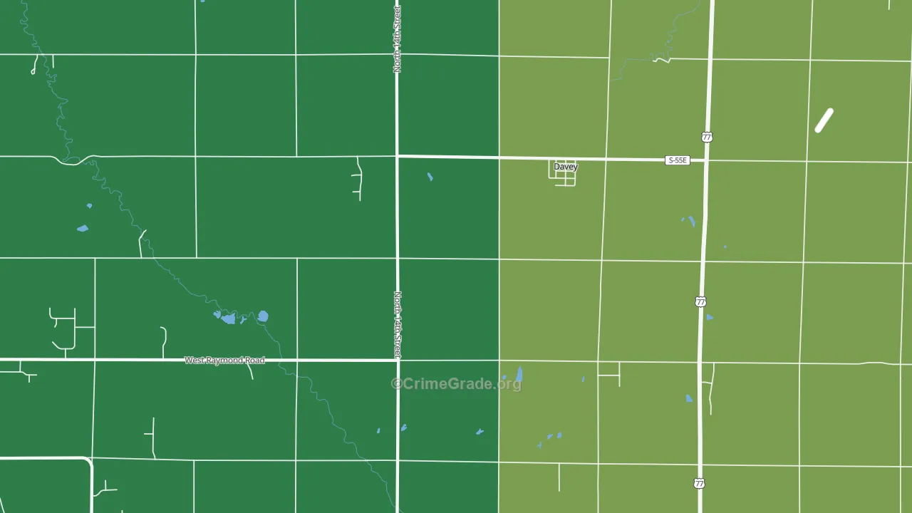 68336, NE Map of Drug-Related Crime Rates