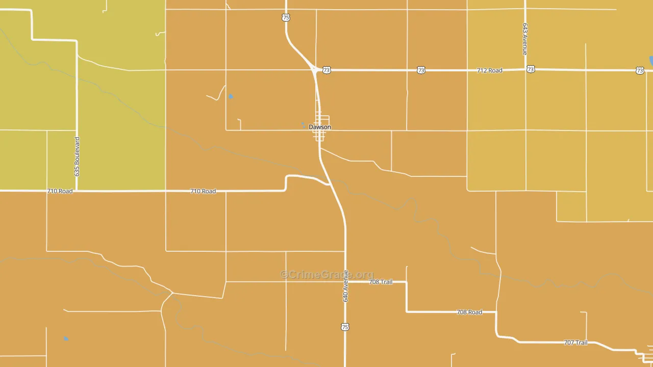 68337, NE Map of Drug-Related Crime Rates